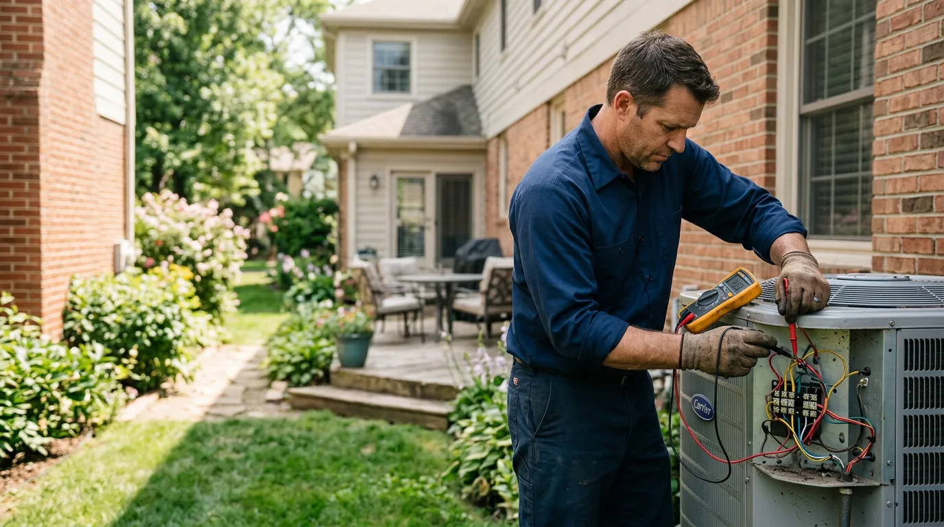 HVAC technician working near Pyatt, AR